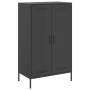 Aparador de acero negro 68x39x113 cm de , Aparadores - Ref: Foro24-842964, Precio: 138,06 €, Descuento: %