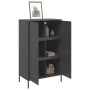 Aparador de acero negro 68x39x113 cm de , Aparadores - Ref: Foro24-842964, Precio: 138,06 €, Descuento: %