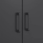 Aparador de acero negro 68x39x113 cm de , Aparadores - Ref: Foro24-842964, Precio: 138,06 €, Descuento: %