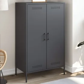 Aparador de acero gris antracita 68x39x113 cm by , Sideboards - Ref: Foro24-842966, Price: 145,71 €, Discount: %