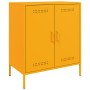 Aparador de acero amarillo mostaza 68x39x79 cm de , Aparadores - Ref: Foro24-842979, Precio: 124,82 €, Descuento: %