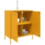 Aparador de acero amarillo mostaza 68x39x79 cm de , Aparadores - Ref: Foro24-842979, Precio: 124,82 €, Descuento: %
