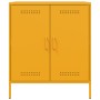 Aparador de acero amarillo mostaza 68x39x79 cm de , Aparadores - Ref: Foro24-842979, Precio: 124,82 €, Descuento: %