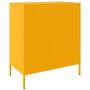 Aparador de acero amarillo mostaza 68x39x79 cm de , Aparadores - Ref: Foro24-842979, Precio: 124,82 €, Descuento: %