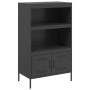 Aparador de acero negro 68x39x113 cm de , Aparadores - Ref: Foro24-842970, Precio: 120,87 €, Descuento: %