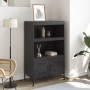 Aparador de acero negro 68x39x113 cm de , Aparadores - Ref: Foro24-842970, Precio: 120,87 €, Descuento: %