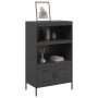 Aparador de acero negro 68x39x113 cm de , Aparadores - Ref: Foro24-842970, Precio: 120,87 €, Descuento: %