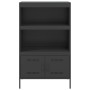 Aparador de acero negro 68x39x113 cm de , Aparadores - Ref: Foro24-842970, Precio: 120,87 €, Descuento: %