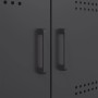 Aparador de acero negro 68x39x113 cm de , Aparadores - Ref: Foro24-842970, Precio: 120,87 €, Descuento: %