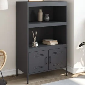 Aparador de acero gris antracita 68x39x113 cm by , Sideboards - Ref: Foro24-842972, Price: 126,86 €, Discount: %