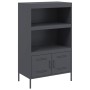 Aparador de acero gris antracita 68x39x113 cm de , Aparadores - Ref: Foro24-842972, Precio: 128,31 €, Descuento: %