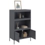Aparador de acero gris antracita 68x39x113 cm de , Aparadores - Ref: Foro24-842972, Precio: 128,31 €, Descuento: %