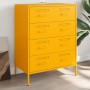 Aparador de acero amarillo mostaza 68x39x89 cm de , Aparadores - Ref: Foro24-842985, Precio: 157,22 €, Descuento: %