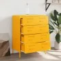 Aparador de acero amarillo mostaza 68x39x89 cm de , Aparadores - Ref: Foro24-842985, Precio: 155,42 €, Descuento: %