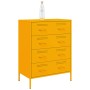 Aparador de acero amarillo mostaza 68x39x89 cm de , Aparadores - Ref: Foro24-842985, Precio: 157,22 €, Descuento: %