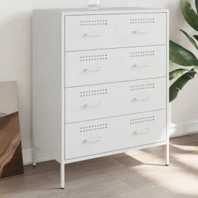 Aparador de acero blanco 68x39x89 cm de , Aparadores - Ref: Foro24-842987, Precio: 154,63 €, Descuento: %