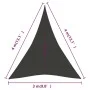Toldo de vela gris antracita HDPE 160 g/m² 3x4x4 m de vidaXL, Sombrillas - Ref: Foro24-311090, Precio: 23,39 €, Descuento: %