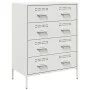 Aparador de acero blanco 68x39x89 cm de , Aparadores - Ref: Foro24-842987, Precio: 154,63 €, Descuento: %