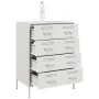 Aparador de acero blanco 68x39x89 cm de , Aparadores - Ref: Foro24-842987, Precio: 154,63 €, Descuento: %
