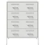 Aparador de acero blanco 68x39x89 cm de , Aparadores - Ref: Foro24-842987, Precio: 154,63 €, Descuento: %
