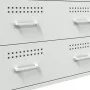 Aparador de acero blanco 68x39x89 cm de , Aparadores - Ref: Foro24-842987, Precio: 154,63 €, Descuento: %