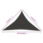 Toldo de vela antracita HDPE 160 g/m² 4x4x5,8 m de vidaXL, Sombrillas - Ref: Foro24-311094, Precio: 23,38 €, Descuento: %