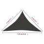 Toldo de vela antracita HDPE 160 g/m² 4x4x5,8 m de vidaXL, Sombrillas - Ref: Foro24-311094, Precio: 26,81 €, Descuento: %