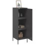 Aparador de acero negro 36x39x113 cm de , Aparadores - Ref: Foro24-843006, Precio: 94,94 €, Descuento: %