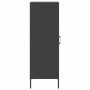 Aparador de acero negro 36x39x113 cm de , Aparadores - Ref: Foro24-843006, Precio: 94,94 €, Descuento: %