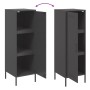 Aparador de acero negro 36x39x113 cm de , Aparadores - Ref: Foro24-843006, Precio: 94,94 €, Descuento: %