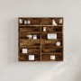 Vitrina de madera de ingeniería roble ahumado 60x8,5x58 cm de , Estantes y estanterías - Ref: Foro24-847965, Precio: 38,27 €,...
