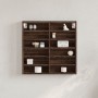 Vitrina de madera de ingeniería marrón roble 60x8,5x58 cm de , Estantes y estanterías - Ref: Foro24-847967, Precio: 45,46 €, ...