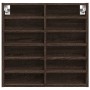Vitrina de madera de ingeniería marrón roble 60x8,5x58 cm de , Estantes y estanterías - Ref: Foro24-847967, Precio: 45,46 €, ...