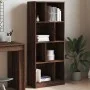 Estantería madera de ingeniería marrón roble 57x28,5x141 cm de , Librerías y estanterías - Ref: Foro24-848002, Precio: 81,45 ...