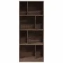 Estantería madera de ingeniería marrón roble 57x28,5x141 cm de , Librerías y estanterías - Ref: Foro24-848002, Precio: 81,45 ...
