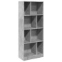 Estantería madera de ingeniería gris hormigón 57x28,5x141 cm de , Librerías y estanterías - Ref: Foro24-847999, Precio: 81,58...