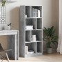 Estantería madera de ingeniería gris hormigón 57x28,5x141 cm de , Librerías y estanterías - Ref: Foro24-847999, Precio: 81,58...
