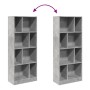 Estantería madera de ingeniería gris hormigón 57x28,5x141 cm de , Librerías y estanterías - Ref: Foro24-847999, Precio: 81,58...