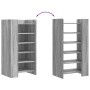 Mueble zapatero madera de ingeniería gris Sonoma 52x37,5x100 cm de , Zapateros y organizadores de calzado - Ref: Foro24-84844...