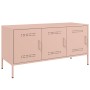 Mueble de TV de acero rosa 100,5x39x50,5 cm de , Muebles TV - Ref: Foro24-842947, Precio: 99,63 €, Descuento: %