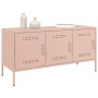 Mueble de TV de acero rosa 100,5x39x50,5 cm de , Muebles TV - Ref: Foro24-842947, Precio: 99,63 €, Descuento: %