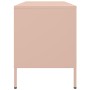 Mueble de TV de acero rosa 100,5x39x50,5 cm de , Muebles TV - Ref: Foro24-842947, Precio: 99,63 €, Descuento: %