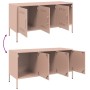 Mueble de TV de acero rosa 100,5x39x50,5 cm de , Muebles TV - Ref: Foro24-842947, Precio: 99,63 €, Descuento: %