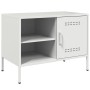 Mueble de TV de acero blanco 68x39x50,5 cm de , Muebles TV - Ref: Foro24-843004, Precio: 75,63 €, Descuento: %