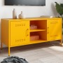 Mueble de TV de acero amarillo mostaza 100,5x39x50,5 cm de , Muebles TV - Ref: Foro24-842991, Precio: 99,63 €, Descuento: %