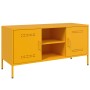 Mueble de TV de acero amarillo mostaza 100,5x39x50,5 cm de , Muebles TV - Ref: Foro24-842991, Precio: 99,63 €, Descuento: %