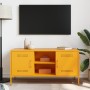 Mueble de TV de acero amarillo mostaza 100,5x39x50,5 cm de , Muebles TV - Ref: Foro24-842991, Precio: 99,63 €, Descuento: %