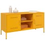 Mueble de TV de acero amarillo mostaza 100,5x39x50,5 cm de , Muebles TV - Ref: Foro24-842991, Precio: 99,63 €, Descuento: %