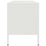 Mueble de TV de acero blanco 100,5x39x50,5 cm de , Muebles TV - Ref: Foro24-842993, Precio: 98,22 €, Descuento: %