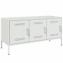 Mueble de TV de acero blanco 100,5x39x50,5 cm de , Muebles TV - Ref: Foro24-842951, Precio: 99,89 €, Descuento: %
